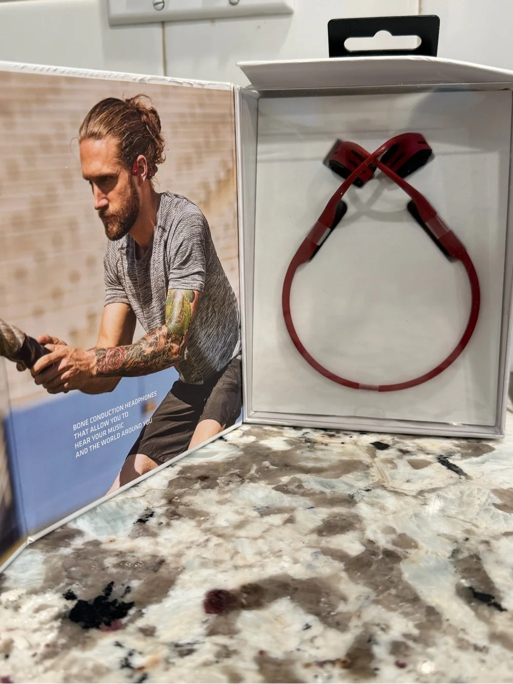 AfterShokz AIR Wireless Bone Conduction Headphones - Red